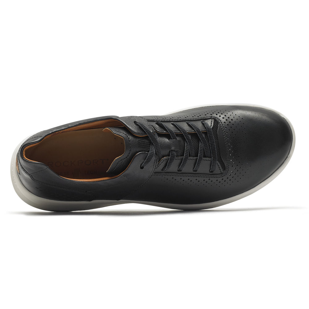 Zapatillas Rockport Hombre Mexico - Pulsetech Plain Toe Negros - LYXNO7849